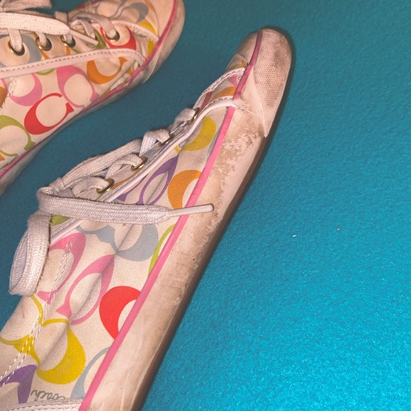Coach Barrett Sneakers Multi Colored Size 9.5 - Picture 7 of 10